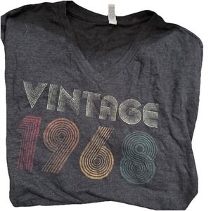 55th Birthday Gift 1968 Vintage Men Women 55 Years Old T-Shirt Sz XL. T23